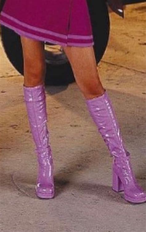 daphne purple gogo boots.